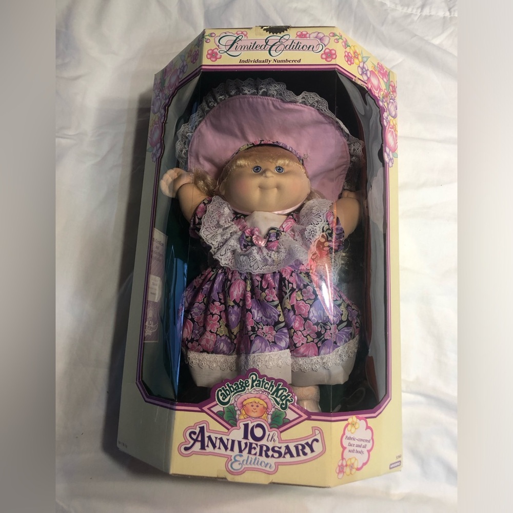 Cabbage Patch Kids 10th Anniversary Edition Doll - Purple Dress